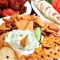 party tray with dip